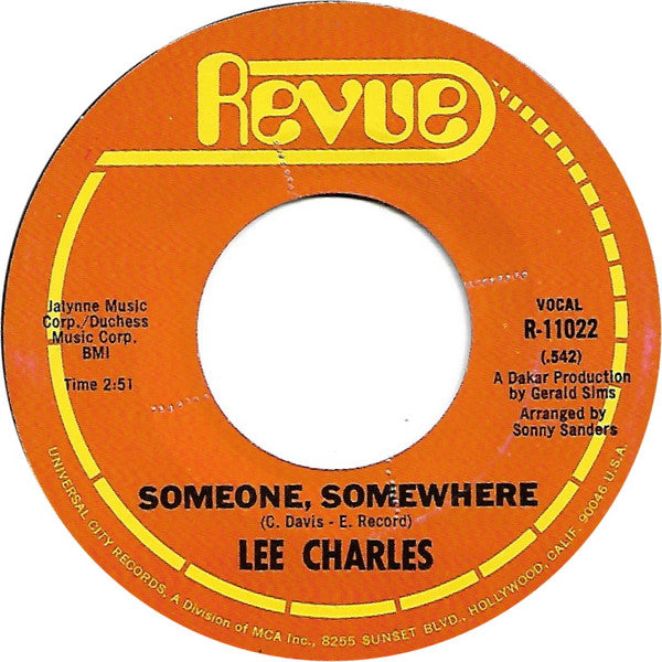 Lee Charles : Wrong Number (7", Single)