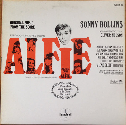 Sonny Rollins With Orchestra Conducted By Oliver Nelson : Original Music From The Score "Alfie" (LP, Album, RE)