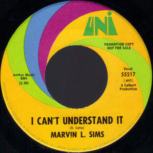 Marvin L. Sims : It's Your Love (7", Promo)
