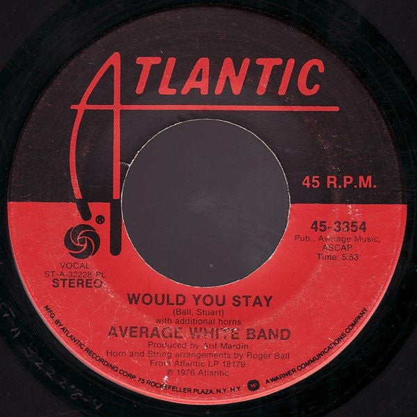 Average White Band : Queen Of My Soul (7", Single, Pla)