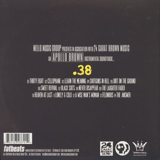 Apollo Brown : Thirty Eight (LP, Album + 7", Ltd)