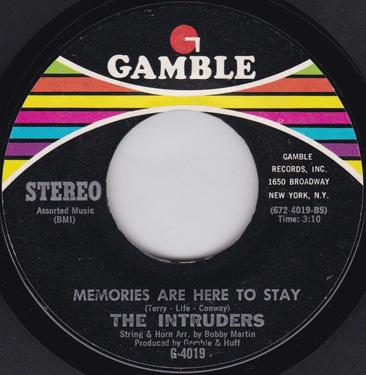The Intruders : (Win, Place Or Show) She's A Winner (7")