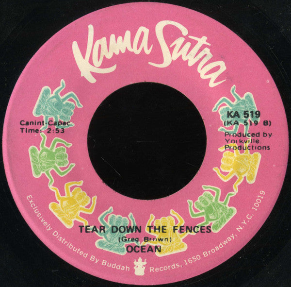 Ocean (3) : Put Your Hand In The Hand / Tear Down The Fences (7", Single, Son)