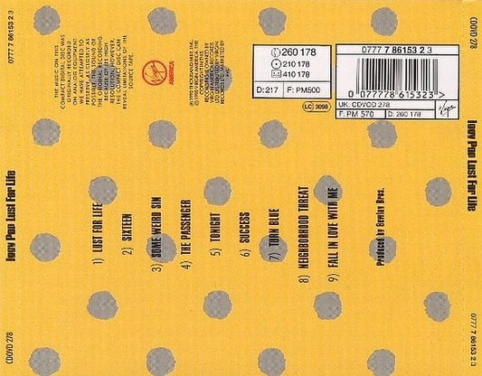 Iggy Pop : Lust For Life (CD, Album, RE, RP)