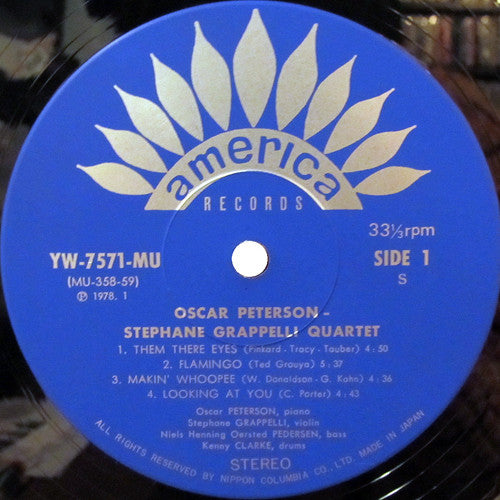 Oscar Peterson - Stephane Grappelli Quartet* : Oscar Peterson - Stephane Grappelli Quartet (2xLP, Comp)