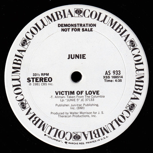 Junie* : Rappin About Rappin (Uh-Uh-Uh) / Victim Of Love (12", Promo)