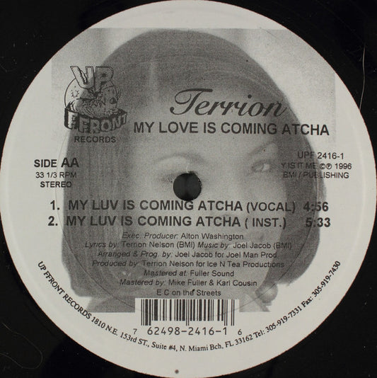Terrion* : My Man / My Luv Is Comin Atcha (12")