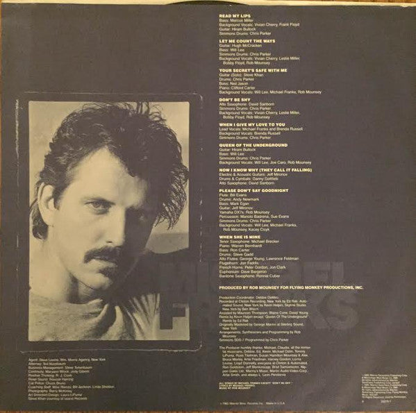 Michael Franks : Skin Dive (LP, Album, Club, Col)