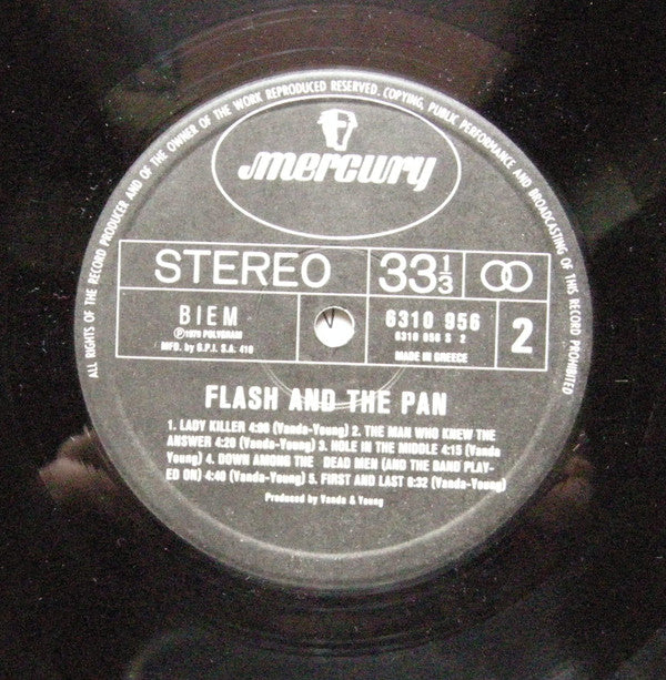 Flash & The Pan : Flash & The Pan (LP, Album)
