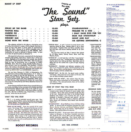Stan Getz : The Sound (LP, Comp, Mono, RE)