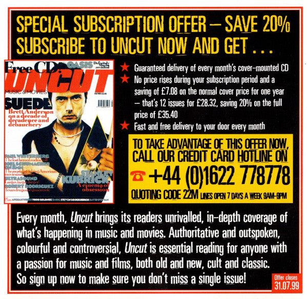 Various : Unconditionally Guaranteed Volume 5 June 1999 (Uncut's Guide To The Month's Best Music) (CD, Comp, Promo)