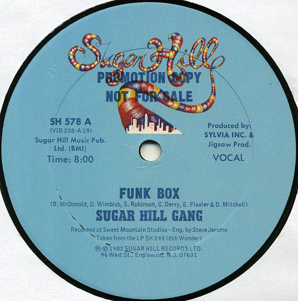 Sugar Hill Gang* : Funk Box (12", Promo)