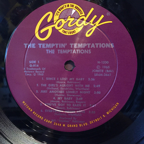 The Temptations : The Temptin' Temptations (LP, Album, Mono, Hol)
