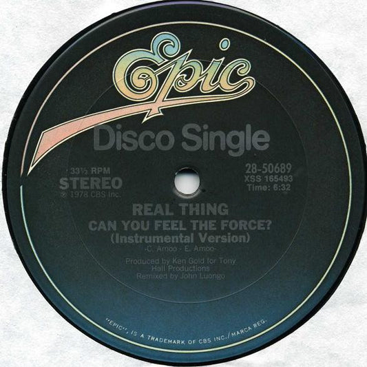Real Thing* : Can You Feel The Force? (12", Single)