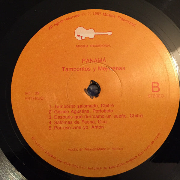 Various : Panamá Tamboritos y Mejoranas (LP, Album)