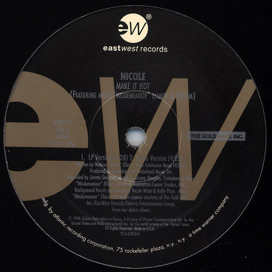 Nicole* Featuring Missy "Misdemeanor" Elliott* & Mocha : Make It Hot (12")