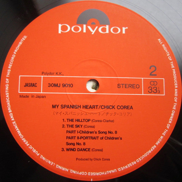 Chick Corea : My Spanish Heart (2xLP, Album, Ltd, RE, S/Edition, gat)