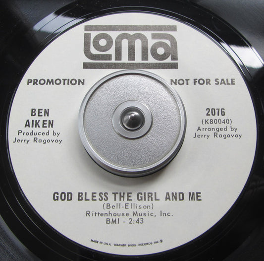 Ben Aiken : Callin' / God Bless The Girl And Me (7", Single, Promo)