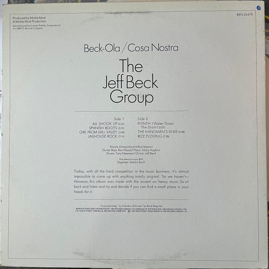 The Jeff Beck Group* : Beck-Ola (LP, Album, RE)