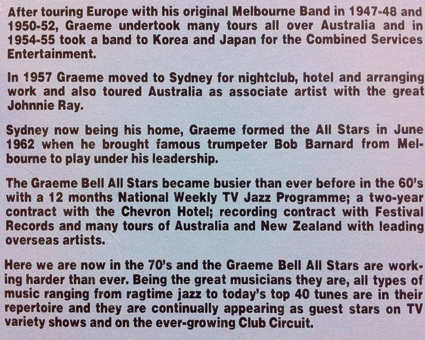 Graeme Bell All Stars : Down By The Riverside (LP, Album)