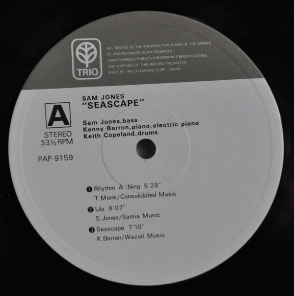 Sam Jones : Seascape (LP, Album)