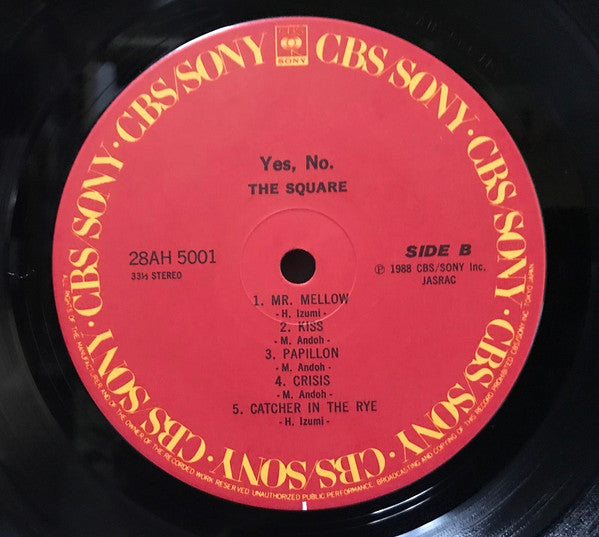 The Square* : Yes, No. (LP, Album)