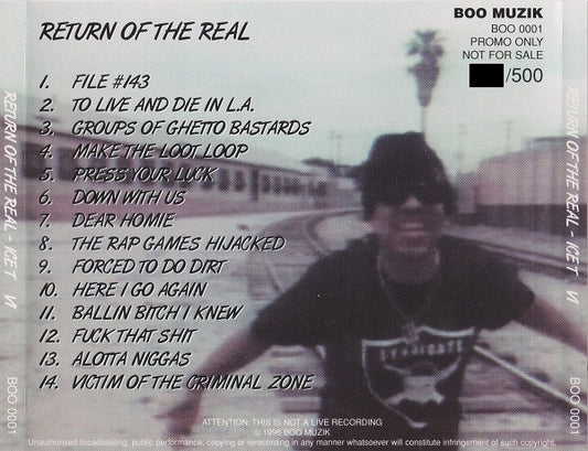 Ice T* : Return Of The Real (CD, Album, Ltd, Num, Promo)