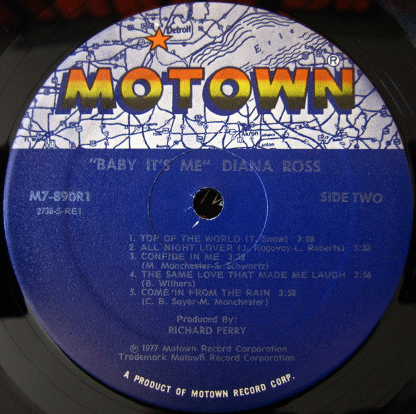 Diana Ross : Baby It's Me (LP, Album, PRC)