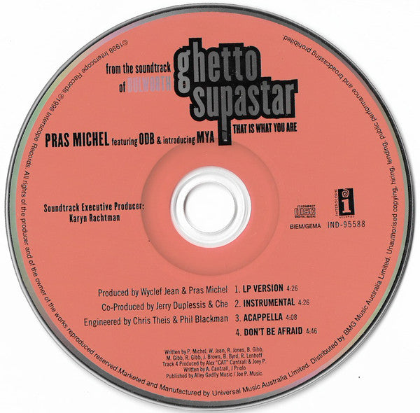 Pras Michel Featuring ODB* & Introducing Mȳa* : Ghetto Supastar (That Is What You Are) (CD, Single)