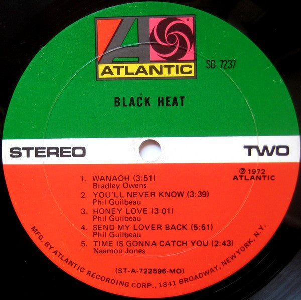 Black Heat : Black Heat (LP, Album, MO )