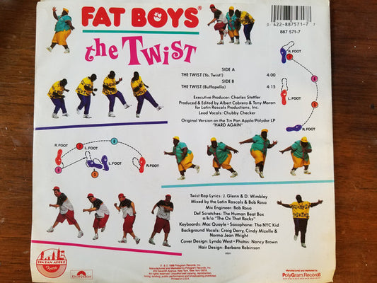 Fat Boys : The Twist (7", Single, Styrene, Car)