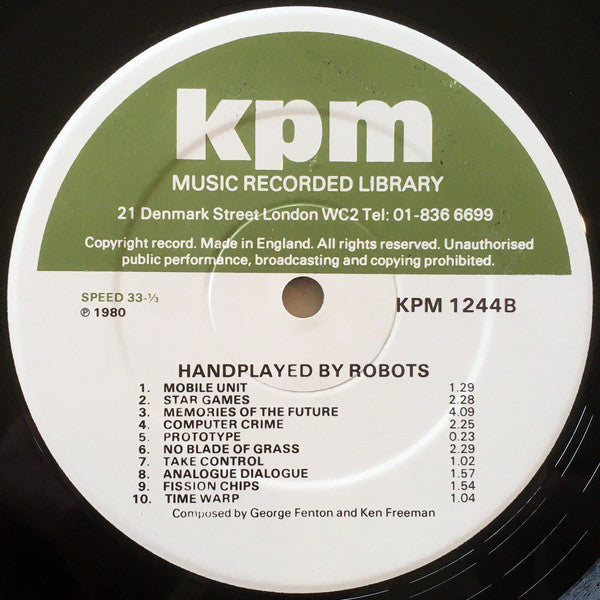 George Fenton / Ken Freeman : Handplayed By Robots (LP)