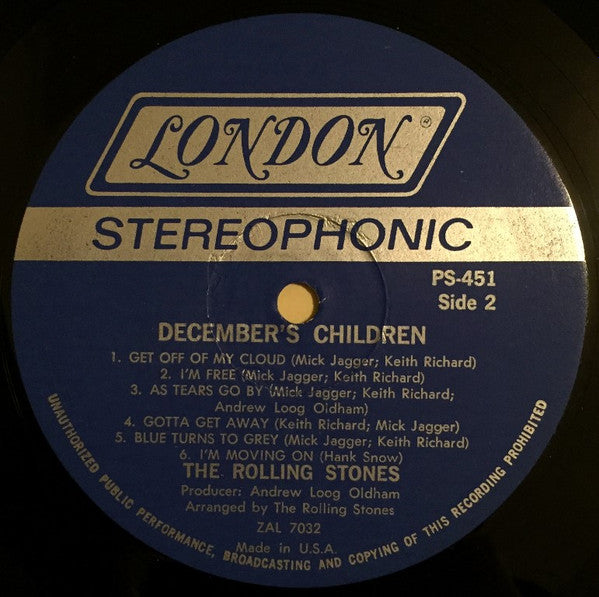 The Rolling Stones : December's Children (And Everybody's) (LP, Album, RP, Wad)