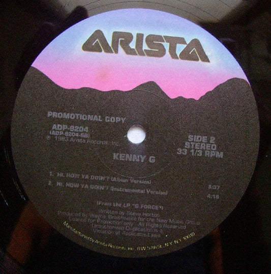 Kenny G (2) : Hi, How Ya Doin'? (12", Promo)