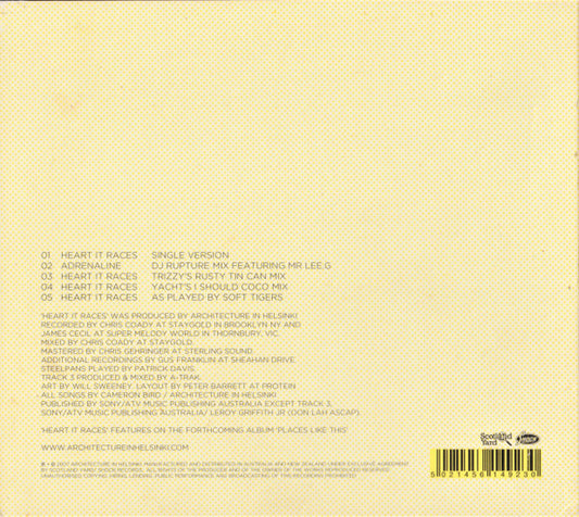 Architecture In Helsinki : Heart It Races (CD, Single, Dig)