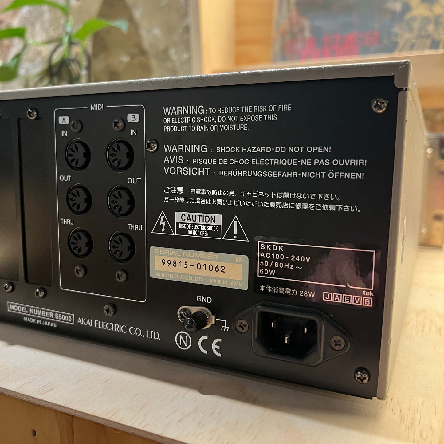 AKAI S-5000 Digital Sampler with ZuluSCSI Modification