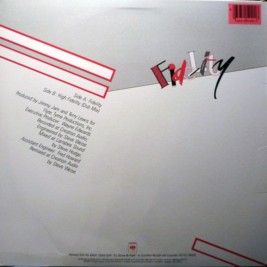 Cheryl Lynn - Fidelity (12", 33 ⅓ RPM, Stereo) (Very Good Plus (VG+))