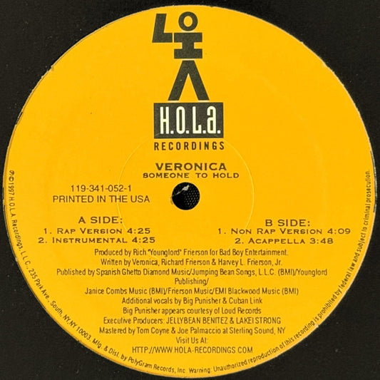 Veronica - Someone To Hold (12", 33 ⅓ RPM) (Very Good (VG))