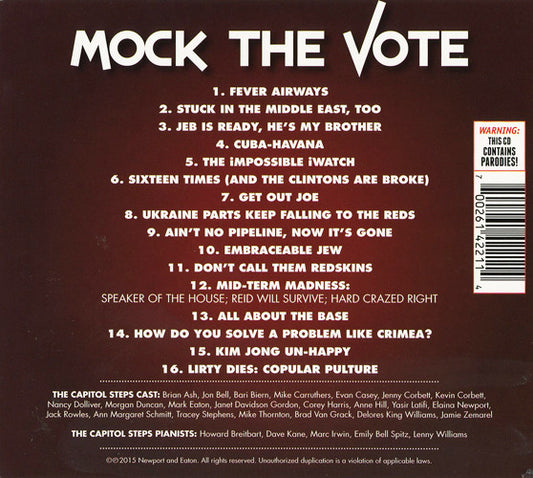 The Capitol Steps - Mock The Vote (CD, Album) (Good Plus (G+))