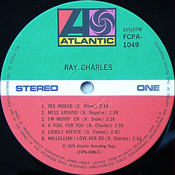 Ray Charles - Ray Charles (LP, Comp) (Near Mint (NM or M-))
