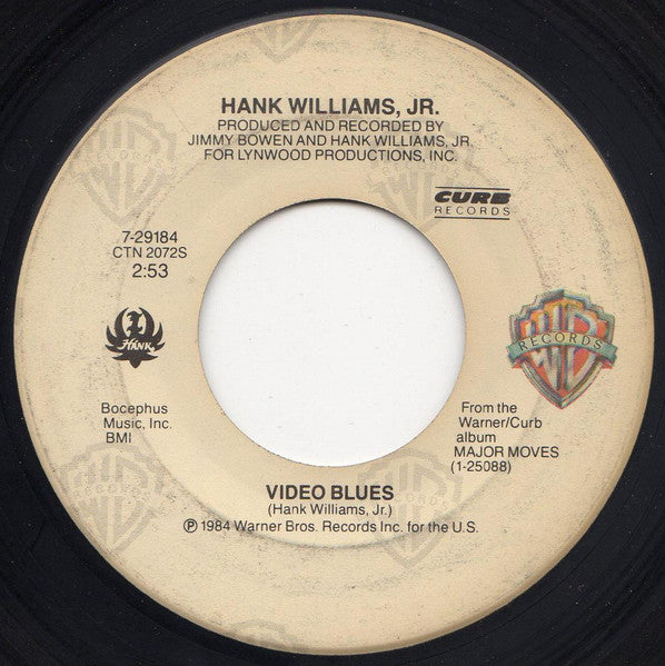 Hank Williams Jr. - All My Rowdy Friends Are Coming Over Tonight (7", 45 RPM, Single) (Very Good (VG))