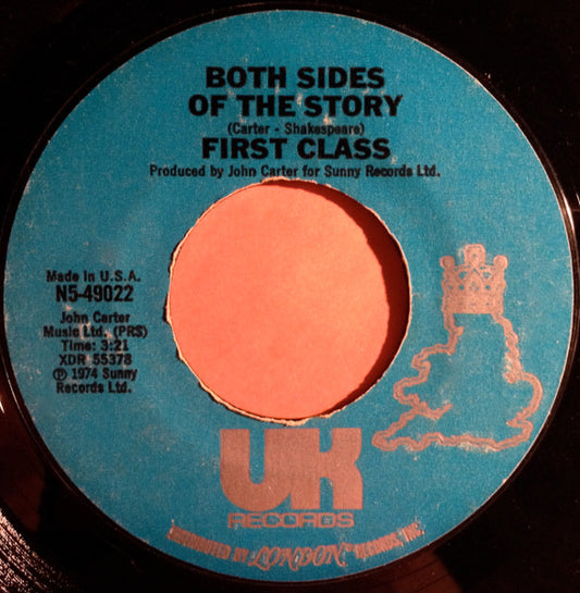 First Class - Beach Baby / Both Sides Of The Story (7", 45 RPM, Styrene) (Very Good (VG))