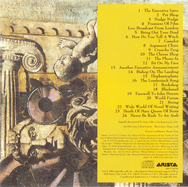 Monty Python - The Monty Python Instant Record Collection (The Pick Of The Best Of Some Recently Repeated Python Hits Again, Vol. II) (CD, Comp, Club, RE, RM, Stereo) (Very Good (VG))