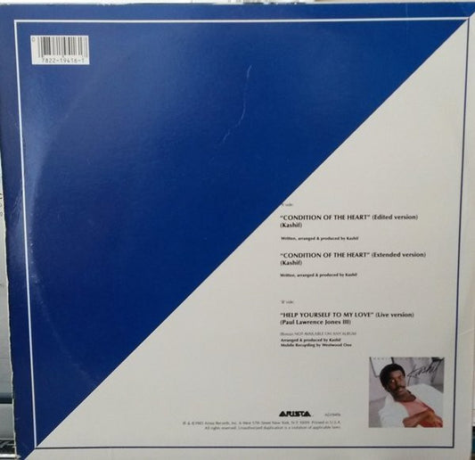 Kashif - Condition Of The Heart (12", Single) (Very Good (VG))