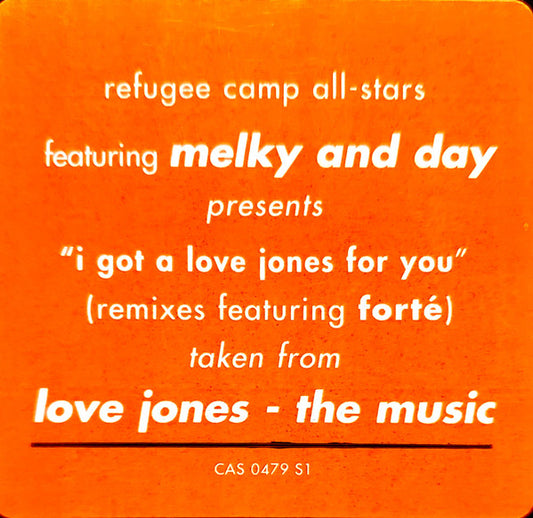 Refugee Camp All Stars, Melky And Day - I Got A Love Jones (Remixes) (12", Promo) (Very Good Plus (VG+))