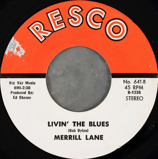 Merrill Lane - Runnin' Back To You (7", 45 RPM, Stereo) (Good Plus (G+))