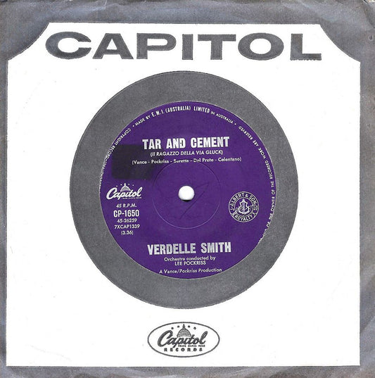 Verdelle Smith - Tar And Cement (7", 45 RPM, Single) (Very Good (VG))