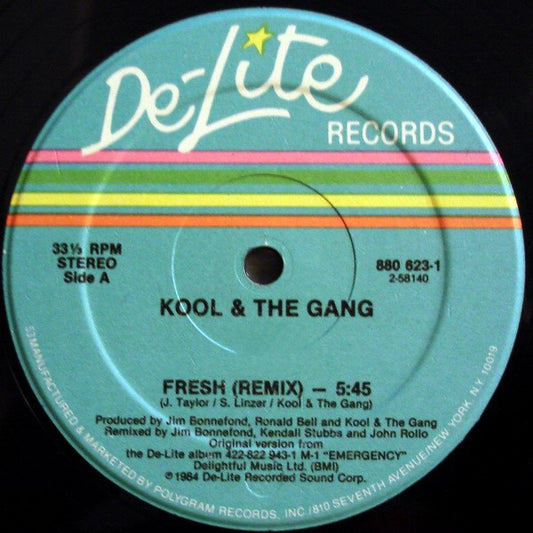 Kool & The Gang - Fresh (Remix) (12", 33 ⅓ RPM, Stereo) (Very Good Plus (VG+))