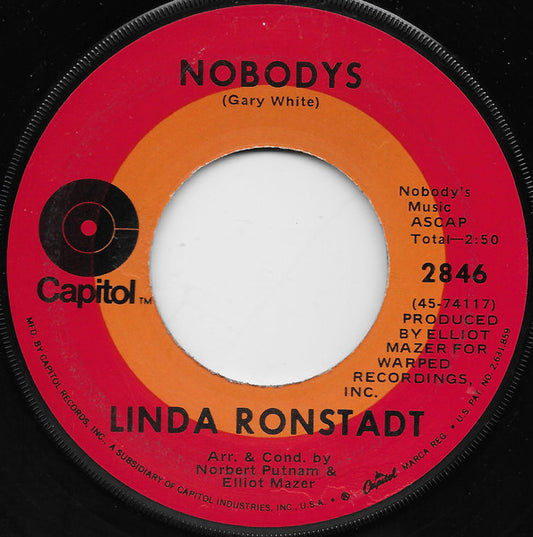 Linda Ronstadt - Long Long Time (7", 45 RPM, Single) (Very Good (VG))