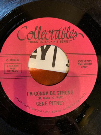 Gene Pitney - I'm Gonna Be Strong / It Hurts To Be In Love (7", 45 RPM) (Very Good (VG))